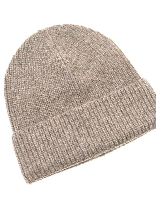 EILIZ 100% Merino Wool Ribbed Knit Beanie Cap, Warm Winter Hat, Unisex for Men and Women (US, Alpha, One Size, Brown)