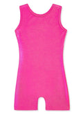 HOZIY Toddler Gymnastics Leotards 3t 4t With Shorts for Kids Leo Hot Pink Sparkly Sparkle Rose Solid Color Tumbling Outfits Dance Clothes Clothing Bodysuits Leotardos Para Gimnasia