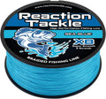 Reaction Tackle Braided Fishing Line - Pro Grade Power for Saltwater & Freshwater Fishing - High Visibility Braid