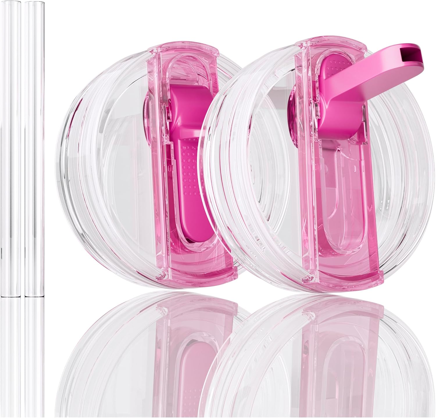 STANLEY 40 oz Flip Straw Lid - Leakproof, No Spill Design for Quencher ProTour & H2.0 Tumblers | Passion Pink