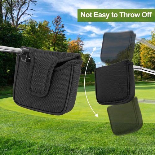 Golf Putter Covers Mallet Putter Headcover Golf Putter Headcovers with Magnetic Closure Golf Club Cover for Most Brand
