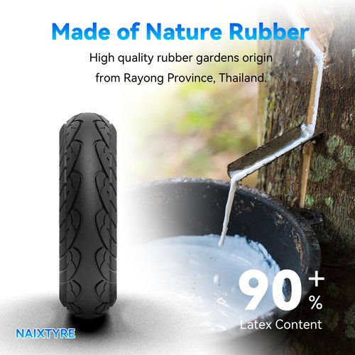 NAIXTYRE 10×2.125 Electric Scooter Replacement Tires,10 Inch Solid Rubber Tires,10x2.125 Solid Electric Scooter Tire for Hiboy S2 Pro Gotrax G4/ Xr /V2 Ninebot F25 /F65（2PCS）