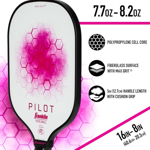 Franklin Sports Pickleball Paddle - Lightweight Pro Racket with 10mm Thick Polypropylene Core | USAPA Approved