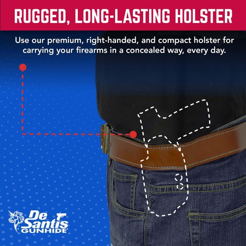 DeSantis D94KA5PZ0 Ds Paddle Holster (Right), Kydex, Black