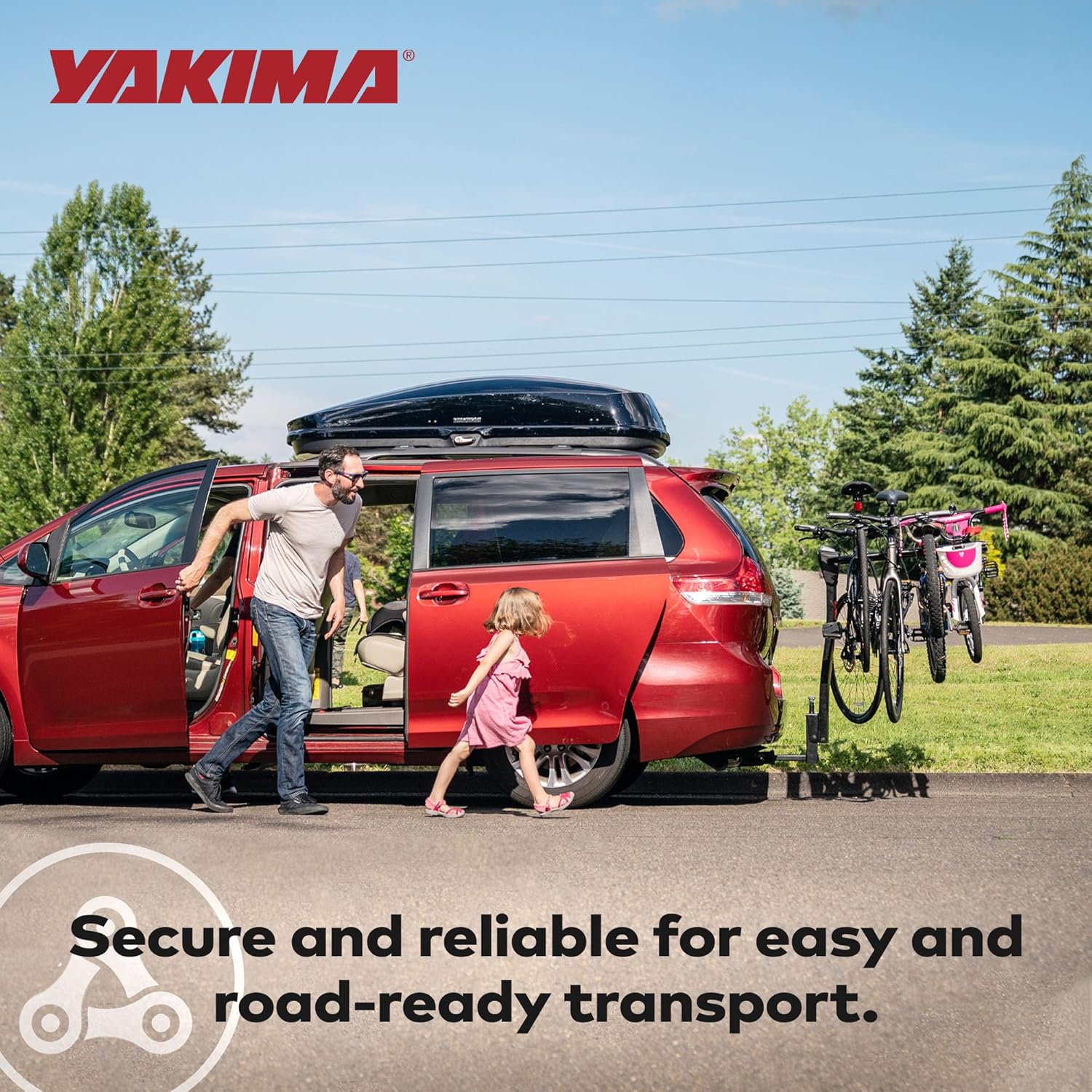 YAKIMA DoubleDown 4 Bike Rack - Tilting Hitch-Mounted Design for Cars, SUVs & Trucks | Fits 1.25” & 2” Hitches