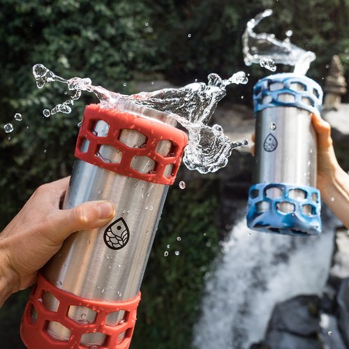 REUZBL Bottle Bumper Silicone Boot Sleeve Protector Accessories with Handle for 26 oz & 36 oz Stainless Steel Water Bottles