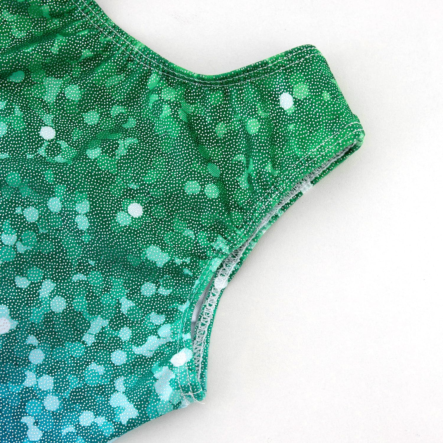 HOZIY Gymnastics Leotards for Girls Biketard Unitard Sparkly Glitter Clothes Tumbling Dance Outfits 4t Activewear Sparkle Blue Green Glitter