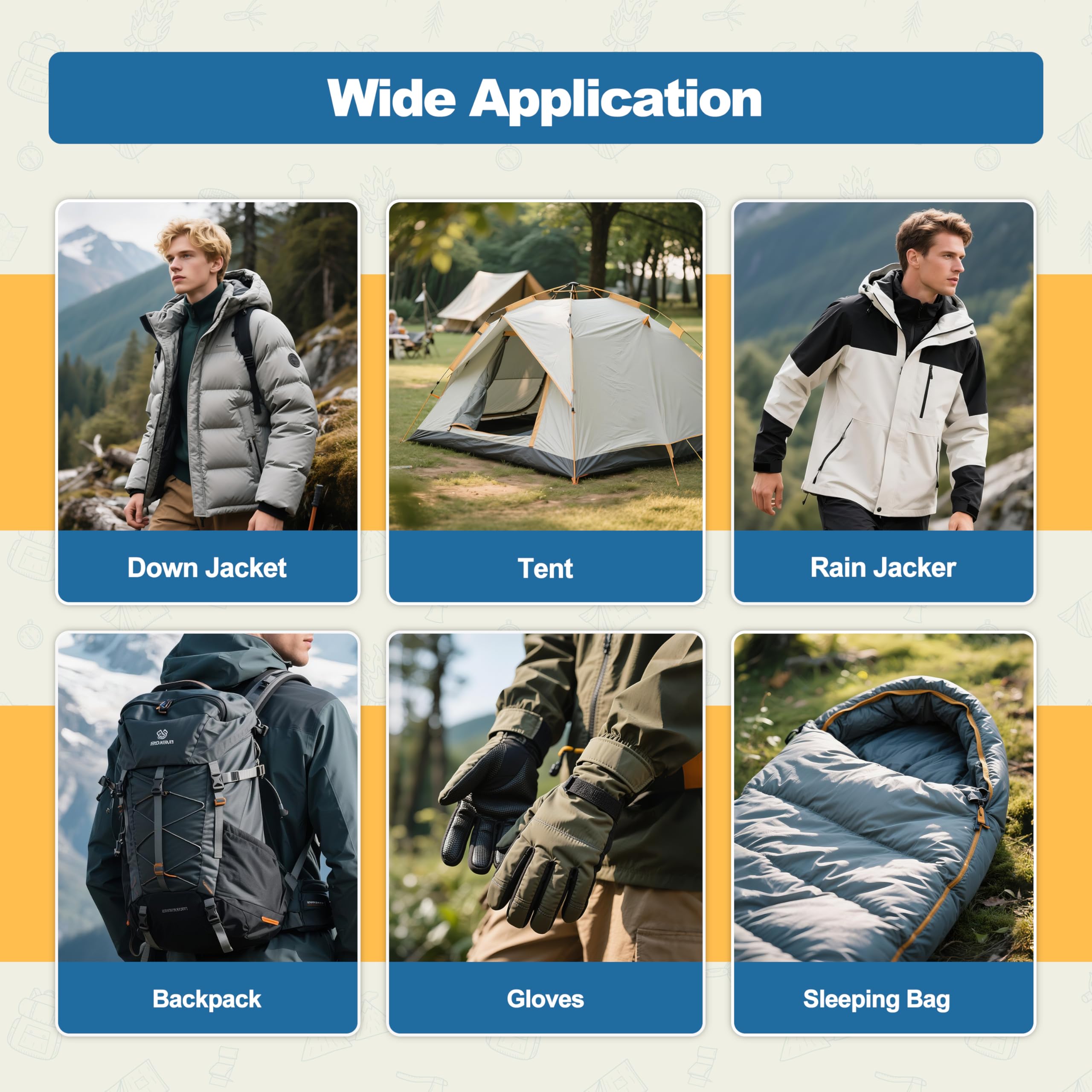 KING MOUNTAIN Self Adhesive Nylon Fabric Repair Patch, 9×11 Inches 4 Pcs, Quick Down Jacket Repair Patch, Waterproof Outdoor Gear Patch Kit for Tent,Backpacks,Umbrella, Gloves(Dark Grey