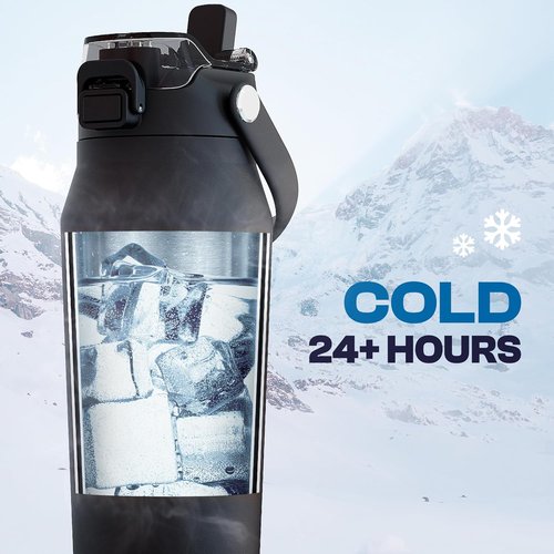 Frost Buddy 16oz Insulated Water Bottle - Leak-Proof Stainless Steel | 24-Hour Cold Retention | Perfect for Gym & Travel