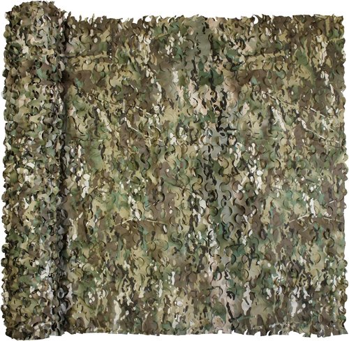 GRVCN Camo Netting - Camouflage Mesh for Hunting Blinds | Bulk Roll Sunshade for Military Theme Decor