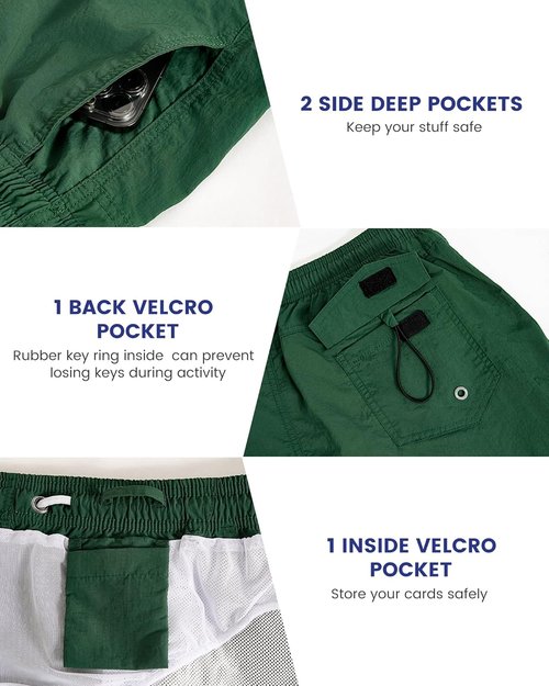 Maamgic Men's Swim Trunks - Quick Dry Bathing Suits with Mesh Lining | Comfortable Swim Shorts