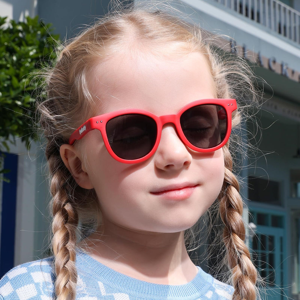 EYEBUDDY Kids Toddler Sunglasses Age 2-4/3-5 Boys Girls Polarized UV Protection Sun Glasses for Age 2-8 (KR627/Age 3-8/1-Pack, Z01-Kids Sunglasses-Pink)