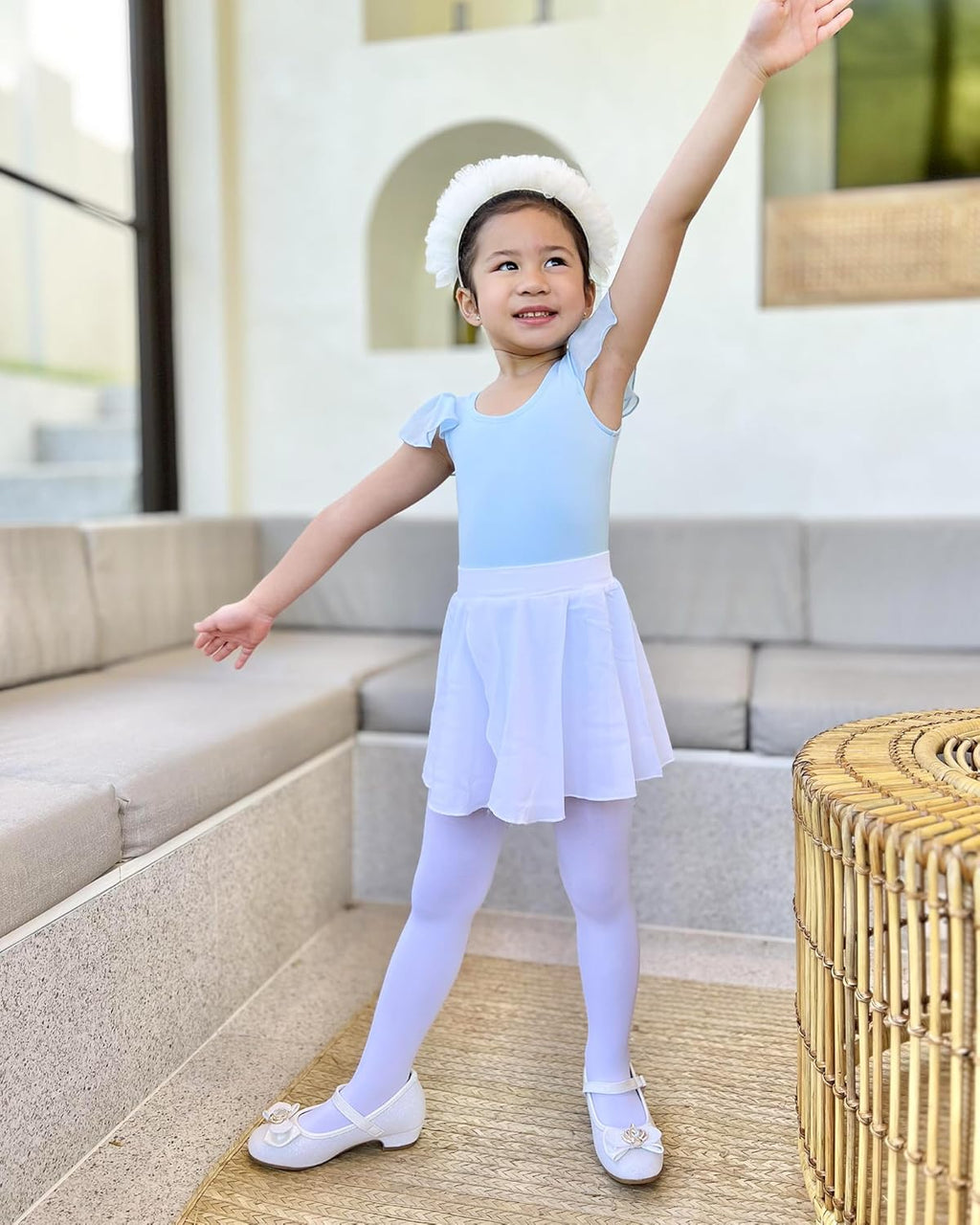 Stelle Girls' Ultra Soft Pro Dance Tights - Comfortable Ballet Footed Design | Sizes for All Kids