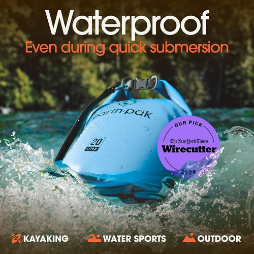 Earth Pak Waterproof Dry Bag - Durable Roll Top Backpack Keeps Gear Dry | Includes Waterproof Phone Case