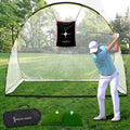 Gagalileo Golf Net: 10x7ft Practice Driving with Barrier Tur Mat Target for Backyard Home Adults Beginners