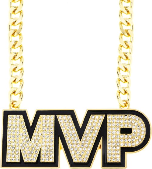 MVP Chain Medal - Most Valuable Player Award Necklace | Trophy Pendant for Sports Enthusiasts
