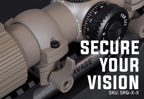 Monstrum Q Series Scope Rings - Quick Detach Picatinny/Weaver Mounting | Durable & Lightweight