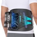 Fit Geno Back Brace for Lower Back Pain Relief: Adjustable Support with Ergonomic Lumbar Pad for Herniated Disc Sciatica and Lumbar Strain - Breathable Design for Men & Women (Medium)