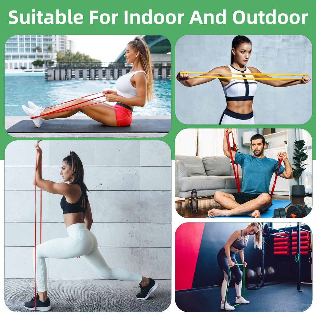 Resistance Bands,Exercise Bands,Workout Bands,Resistance Bands Set for Legs,Pull Up Bands,Stretch Bands for Exercise,Muscle Training, Physical Therapy, Shape Body, Men Women