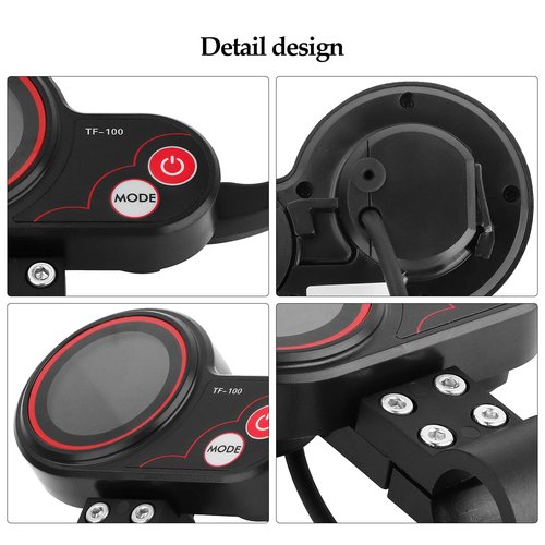 Yungeln Electric Thumb Throttle with Display 48V TF-100 Electric Display Panel Compatible with KUGOO M4 Electric Scooter Controller