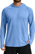 COOFANDY Men's Fishing Shirt - Lightweight Quick-Dry UPF 50+ UV Protection Hoodie | Long Sleeve Rash Guard