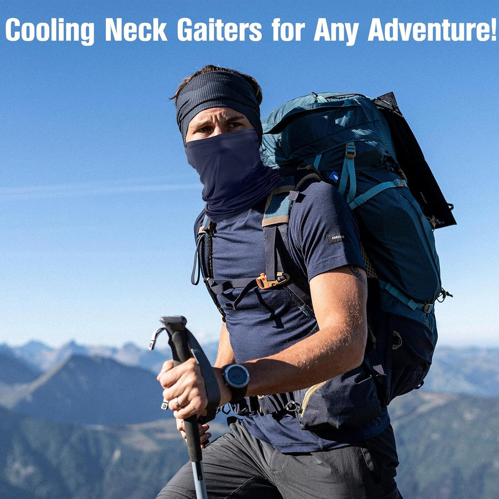 Skiennix 6 Pack Neck Gaiters - UV Protection Cooling Face Masks for Men & Women | Summer Scarf Bandana