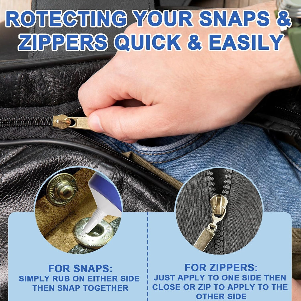 Zipper Ease | Silicone Grease Lubricant for Plastic & Metal Zippers - 2 Oz Marine Grade
