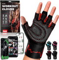 MhIL Workout Gloves for Men - Enhanced Grip Gym Gloves with Wrist Wraps for Optimal Performance