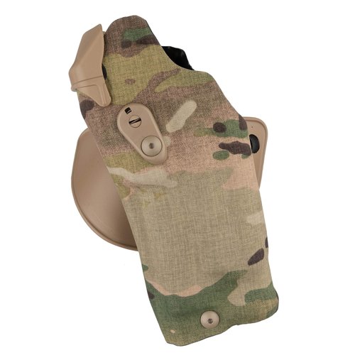Safariland 6378RDS Automated Locking System Duty Holster, Red Dot Sight Compatible, Cordura Multi-Cam, Left Hand, Fits: Glock 17/22 Surefire XVL2