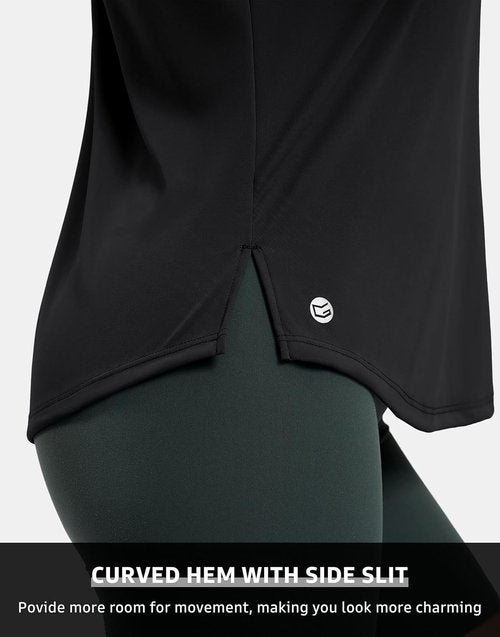 G Gradual Women's Sleeveless Workout Tank Tops - Lightweight High Neck Yoga & Tennis Shirts