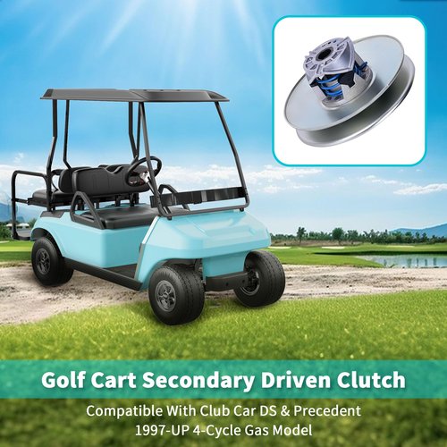 10L0L Golf Cart Torque Driven Clutch Compatible with Club Car DS & Precedent 4-Cycle Gas (97-15), Carryall Turf XRT (97-up), Pioneer (01-04), 4-Cycle Gas Models OEM# 101834001