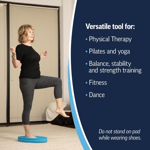 OPTP Stability Trainer – Large Foam Balance Pads for Physical Therapy, Fitness, Pilates, Yoga, and Dance - Closed Cell Foam Pad for Exercise Balance Pad Workouts - Latex Free