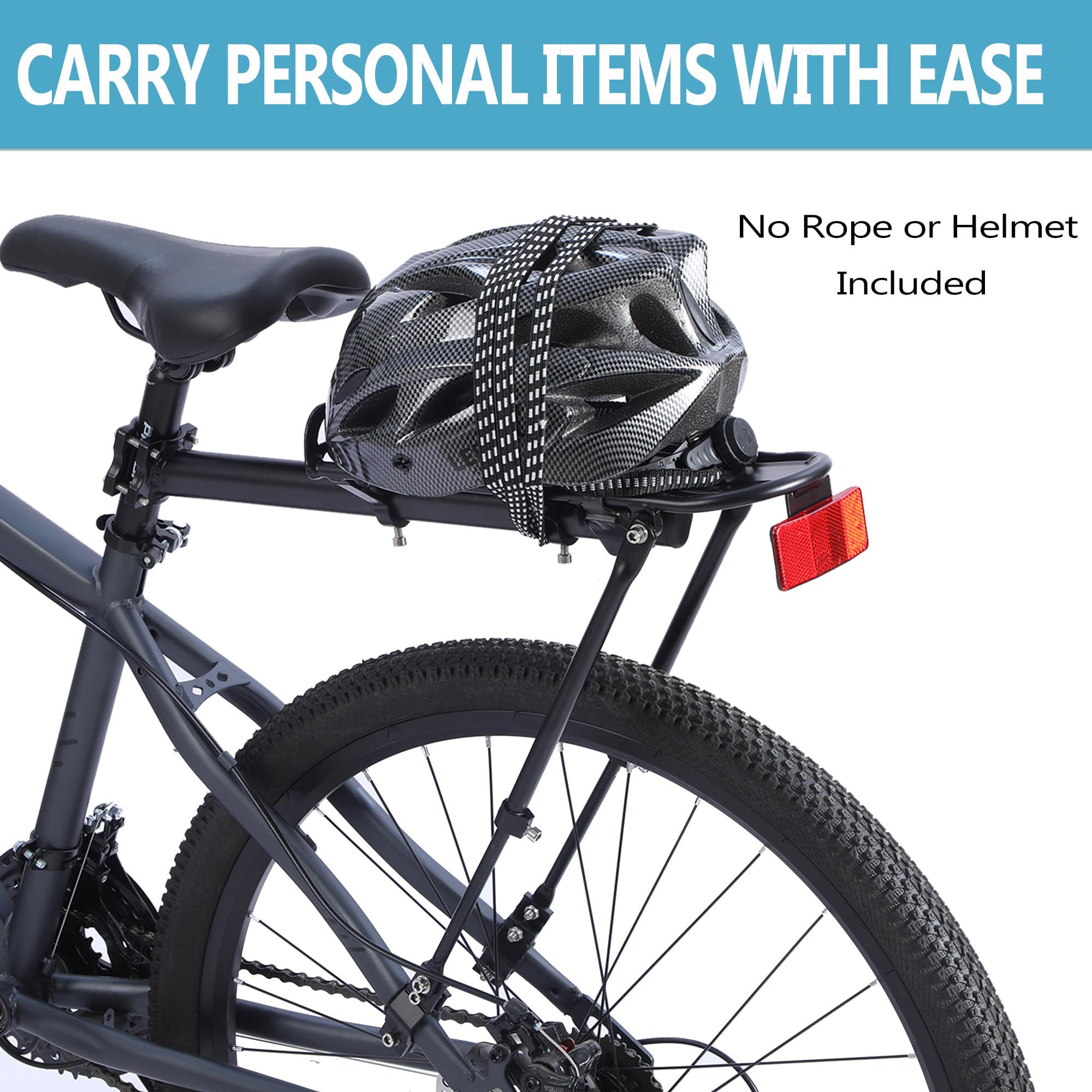 YONTUO BCR11:Rear Bike Rack,Bike Cargo Rack,Aluminum Alloy,Large Size Reflective,Retractable,Universal,Height Adjustable