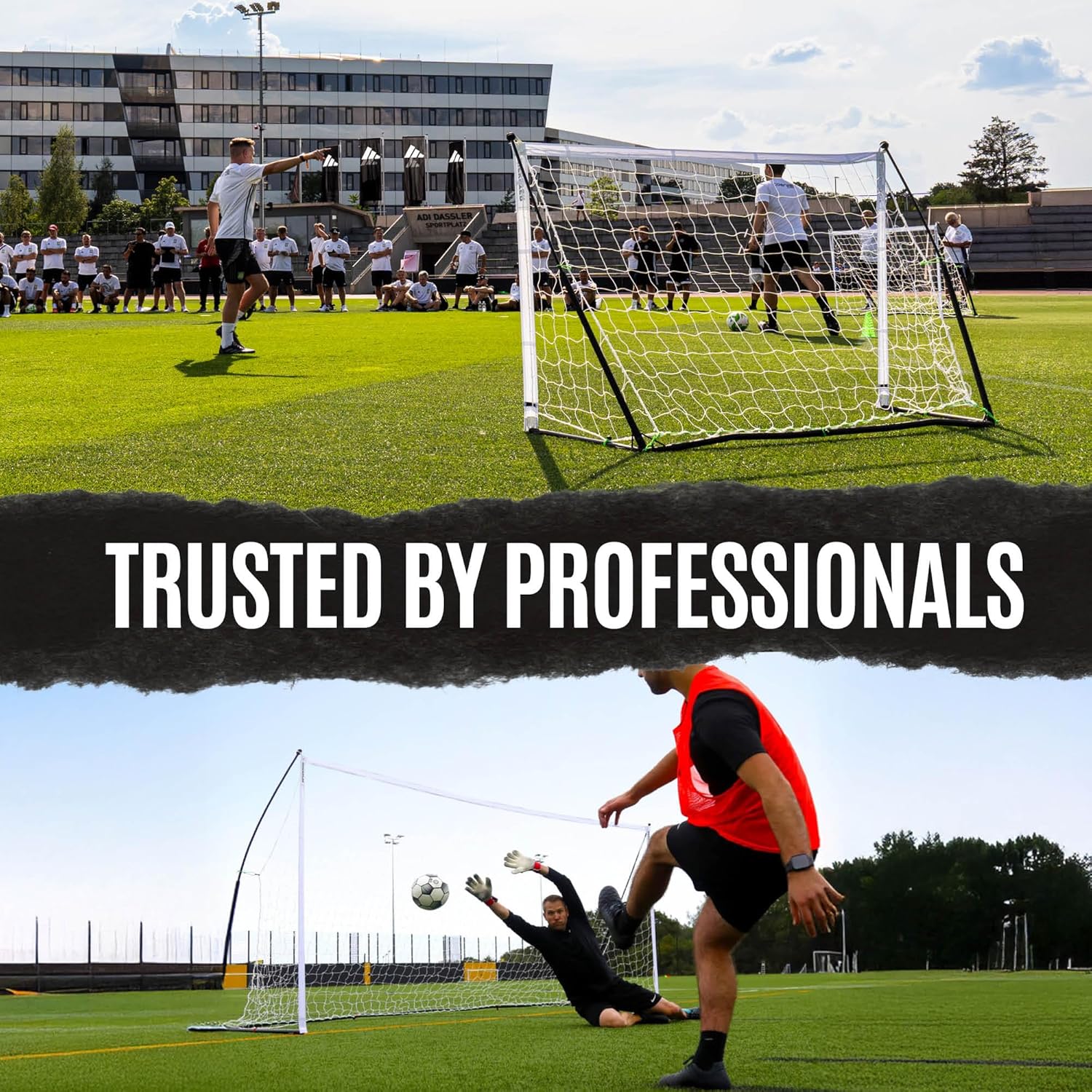 QUICKPLAY Kickster Soccer Goal – Ultra Portable Design | Easy Setup with Net & Carry Bag | 7 Sizes Available