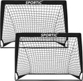Pop Up Soccer Goal Net Set by [Brand Name] - 2 Pack 4' x 3' Portable Goals for Kids | Indoor & Outdoor Use