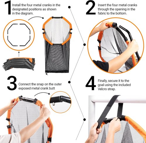 Dimples Excel Soccer Goal Target Net - 3 in 1 Practice System for Skill Development