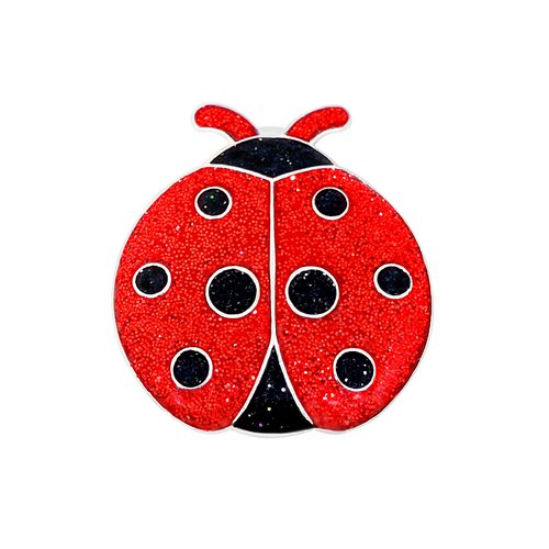 Navika Glitzy Ladybug Ball Marker with Magnetic Hat Clip
