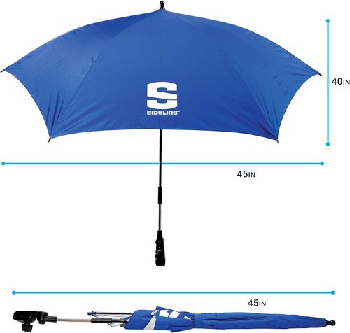 Franklin Sports Umbrella - All Position SidelineBrella with UPF 50+ Sun Protection | Universal Clamp
