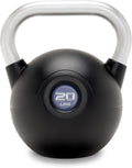 Marcy Kettlebell | Commercial Grade PU Coated Weights 10-40 LB - Textured Steel Handle for Full Body Workouts