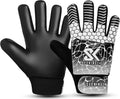Skiennix Soccer Goalie Gloves - Youth Football Goalkeeper Gloves with Double Wrist Protection | 4mm Super Grip Palm
