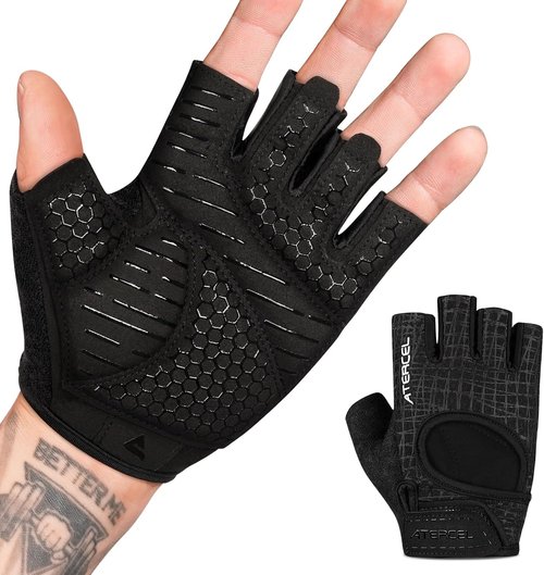 ATERCEL Weight Lifting Gloves - Full Palm Protection for Gym & Climbing | Breathable & Lightweight for Men and Women