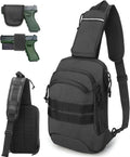 Skiennix Tactical Sling Chest Bag - Compact EDC Shoulder Pack for Concealed Carry | Dual Holster Design