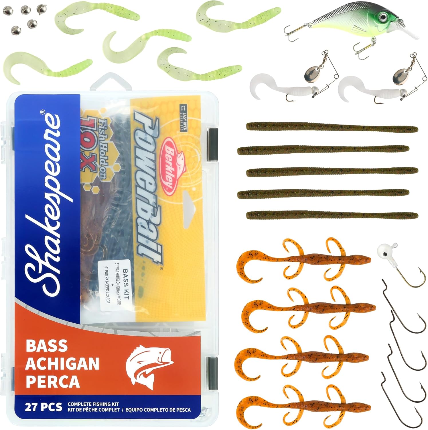 Shakespeare Fishing Tackle Kit - Catch More Fish with Essential Gear | Complete Set