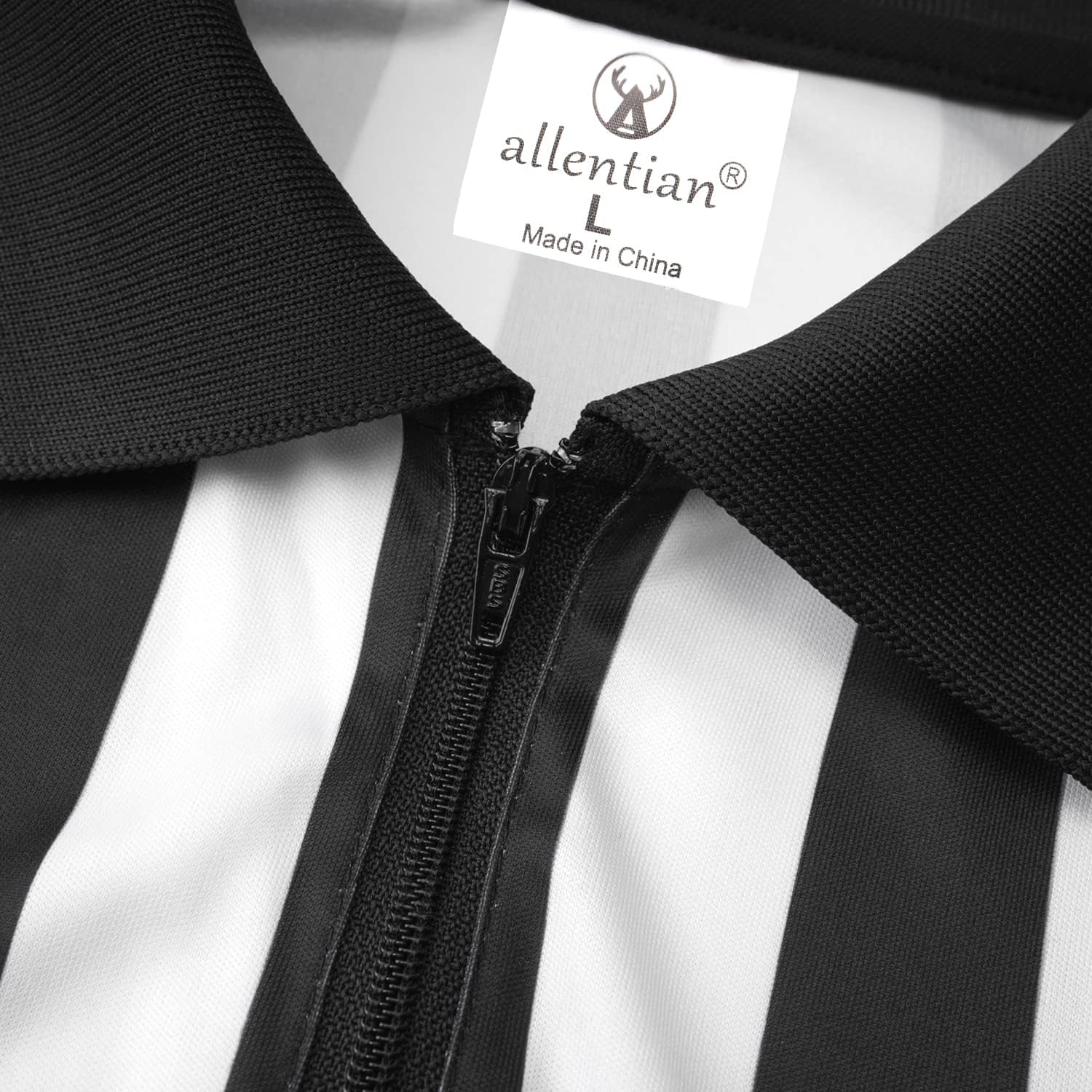 Skiennix Referee Shirt - Black Stripe Umpire Jersey for Basketball, Football & Soccer | Men's Size