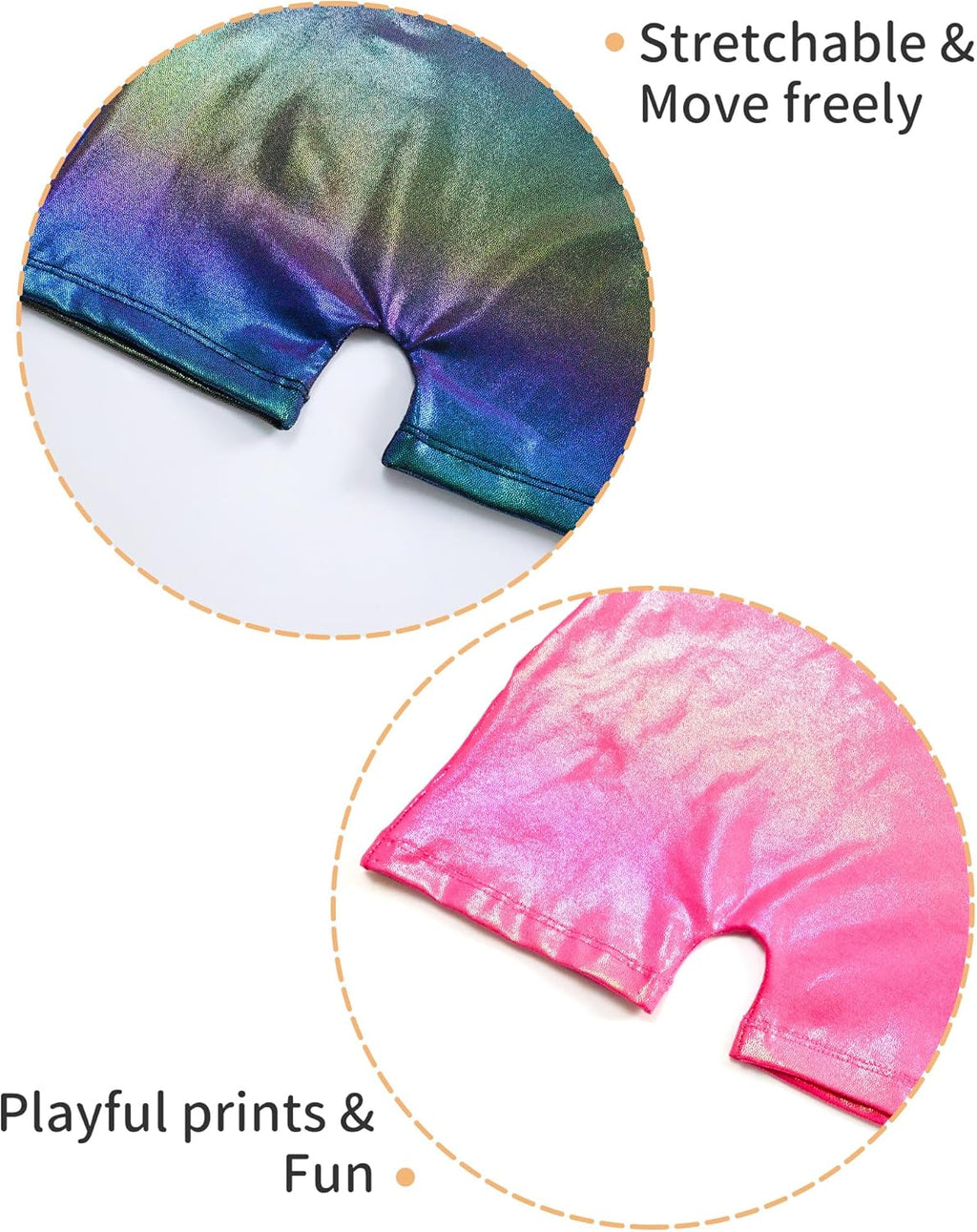 Skiennix Girls' Sparkly Gymnastics Leotard - Sleeveless Tumbling Unitard | 2 Pack, Comfortable Fit