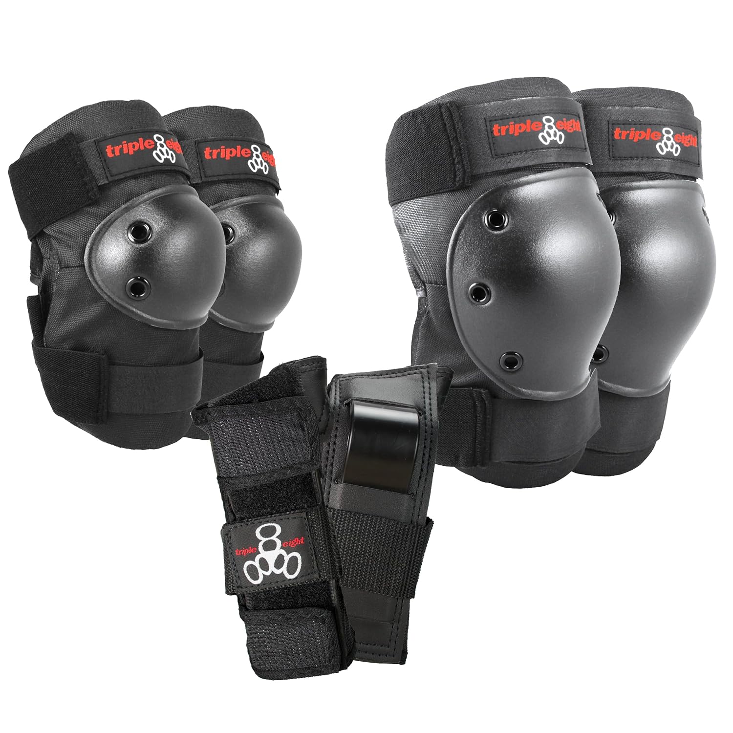 Triple Eight Saver Series Pad Set - Junior Knee, Elbow & Wrist Protection Gear | Durable & Comfortable