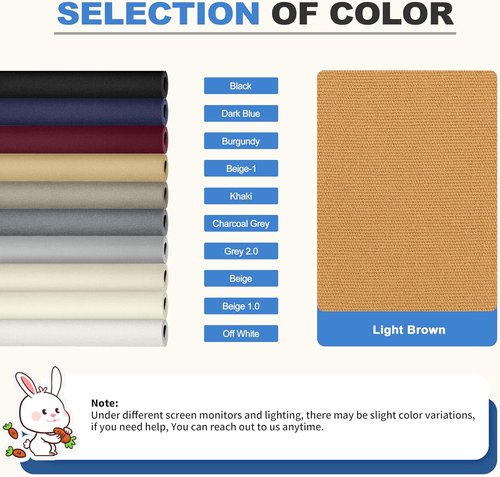 KING MOUNTAIN Canvas Repair Patch 16×60 Inch Self-Adhesive Waterproof Fabric Patch for Sofas, Tents, Furniture,Tote Bags, Car Seats (Light Brown)