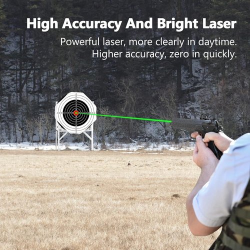 EZshoot 9mm Green Laser Boresighter - Accurate Sight Alignment with 12 Batteries Included
