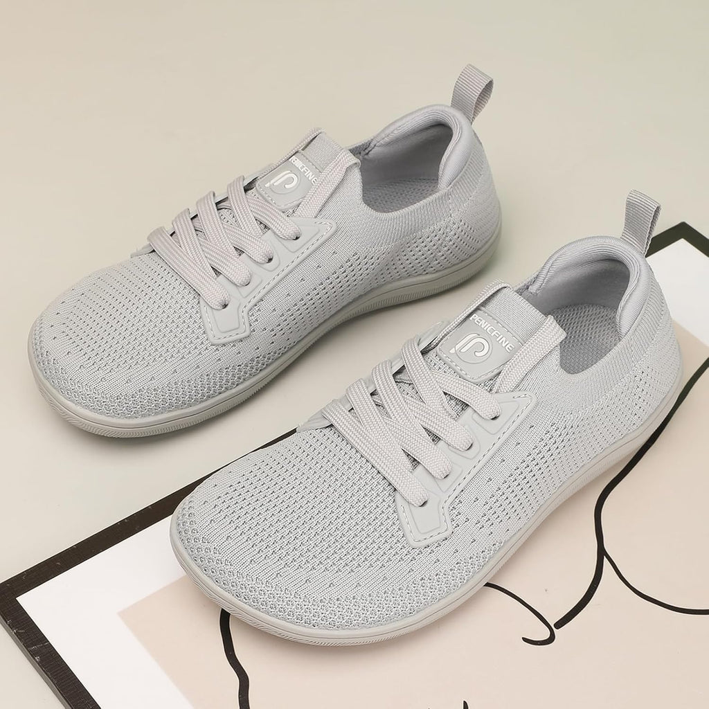 Skiennix Men's Wide Barefoot Shoes - Minimalist Casual Design for Outdoor Walking | Zero Drop Comfort