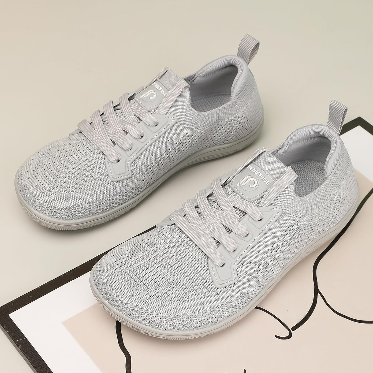 Skiennix Men's Wide Barefoot Shoes - Minimalist Casual Design for Outdoor Walking | Zero Drop Comfort